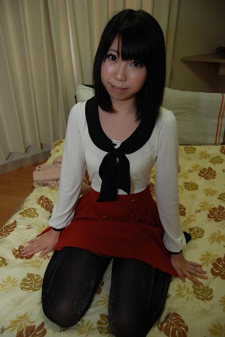 Teen Japanese Hiroko Kuwata gets her pussy penetrated with sex toys before she stuffed it with hard dick.